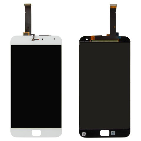Pantalla LCD puede usarse con Meizu MX4 Pro 5.5", blanco, sin marco, Original PRC