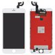 Pantalla LCD puede usarse con Apple iPhone 6S Plus, blanco, con marco, AAA