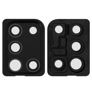 Vidrio de cámara puede usarse con Samsung A315 Galaxy A31, negro, con marcos