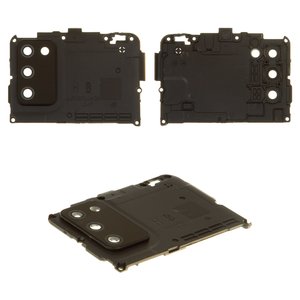 Vidrio de cámara puede usarse con Samsung A025G Galaxy A02s, negro, con marcos