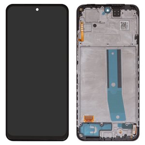 Pantalla LCD puede usarse con Xiaomi Redmi Note 12S, negro, con marco, Original PRC 