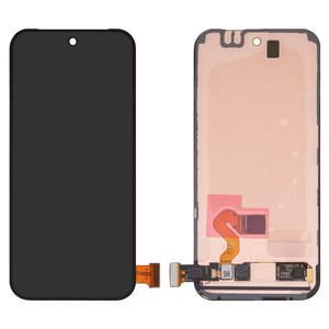 Pantalla LCD puede usarse con Google Pixel 9, negro, con marco, Original PRC , G2YBB, GUR25, G1B60