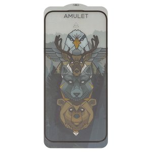 Vidrio de protección templado iNobi Amulet puede usarse con Apple iPhone 15 Pro Max, Full Glue, Anti Static, negro