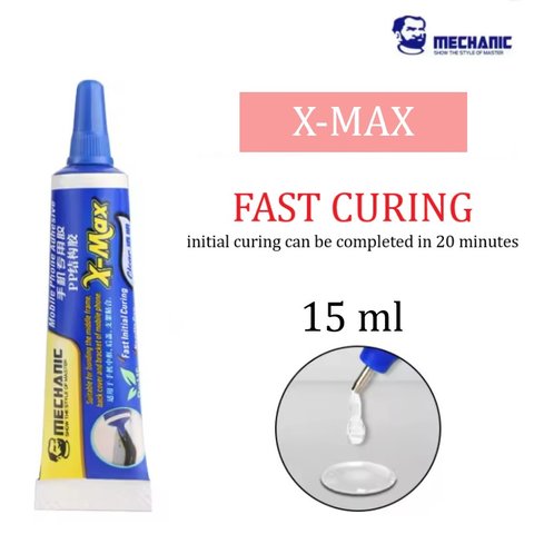 Adhesivos sellador Mechanic X MAX, para pegar pantallas táctiles, LCD, 15 ml, transparente