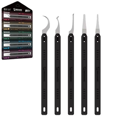 Juego de bisturíes Mechanic Quick Eage 7, para quitar pegamento, para microcircuitos, 5 in 1