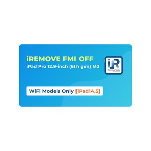 iRemove FMI OFF iPad Pro 12.9 inch 6th Gen  M2 solamente modelos WiFi [iPad14,5]