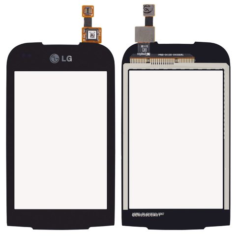 Сенсорный экран для LG P690, черный
