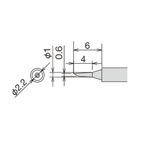 Паяльне жало Goot RX 81HRT 0.6C