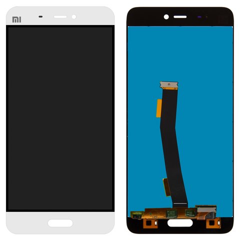 Дисплей для Xiaomi Mi 5, белый, без рамки, Original PRC 