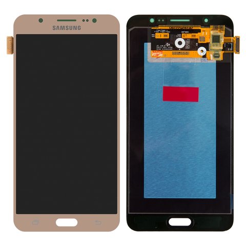 Дисплей для Samsung J710 Galaxy J7 2016 , золотистый, без рамки, Original PRC , original glass