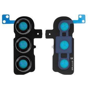 Стекло камеры для Samsung S911 Galaxy S23, черное, с рамкой