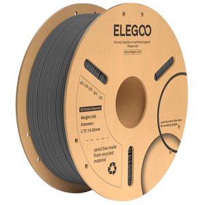 Филамент ELEGOO PLA+, хромово серый space gray , 1 кг