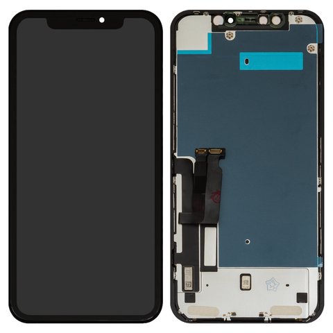 Дисплей для iPhone XR, чорний, з рамкою, Original PRC , NEW, LG version