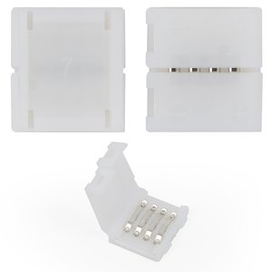 Прямой 4 контактный коннектор для соединения RGB светодиодных лент SMD5050