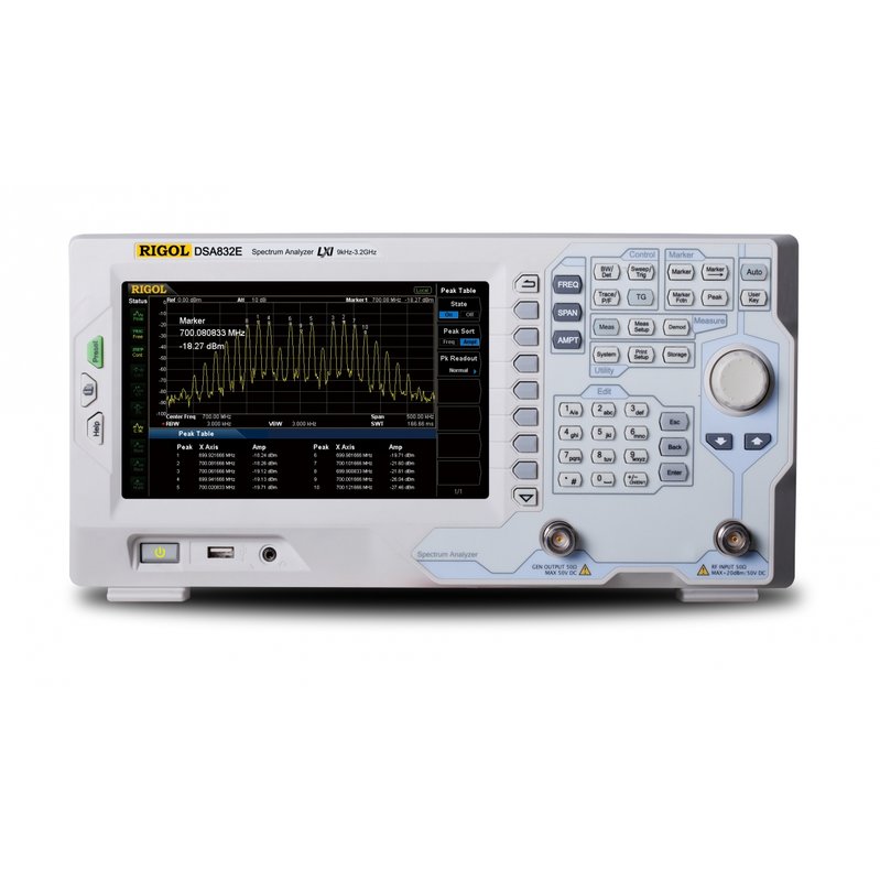Аналізатор спектру RIGOL DSA832E-TG з трекінг-генератором Зображення 1