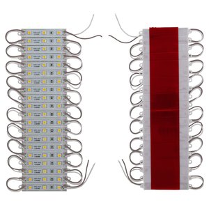 Светодиодный модуль-лента SMD 5050, 20 шт. по 3 светодиода (теплый белый, самоклеющийся, 1200 лм, 12 В, IP65)